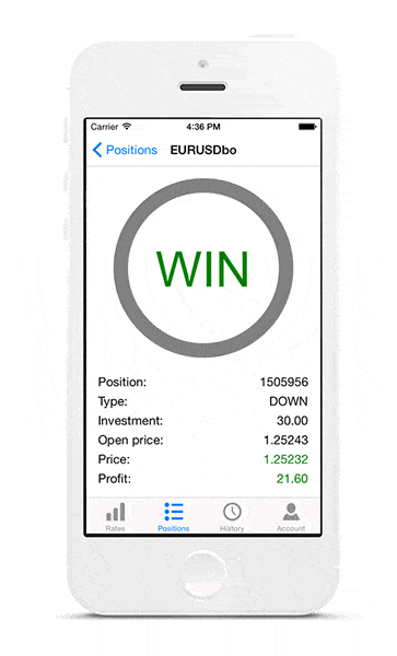 Binary options mobile trading app