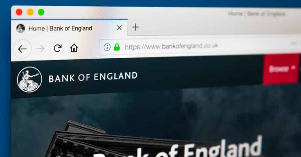 Bank of England website
